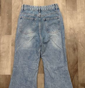 High Rise Flared Denim Jeans