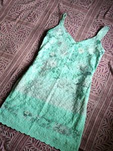 Beautiful Mint Green Ethnic kurti