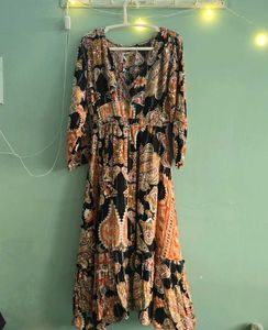 Zudio Paisley Print Maxi Dresss