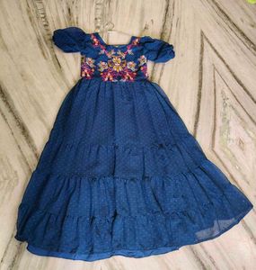 Beautiful Blue Tiered Gown