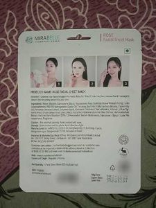 Mirabelle Rose Facial Sheet Mask - 2 Pack