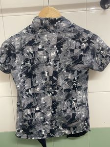 Men's Abstract Print Short Sleeve Shirt
