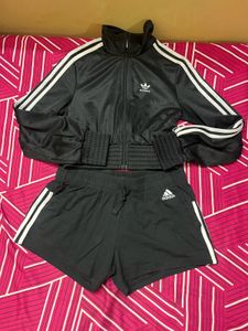 Adidas Track Jacket & Shorts Set