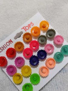 Cute Flower Stud Earrings Set