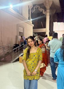 Stylish Yellow Printed Kurta