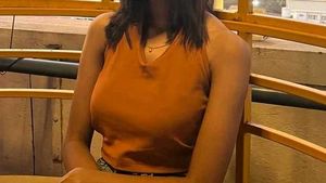 Brown halter top