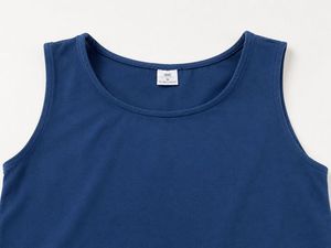 Blue Sleeveless Tank Top