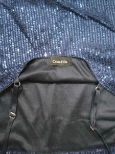 Sparkly Navy Blue Sequin Cami Top