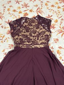 Marron Miss Chase Flared Gown