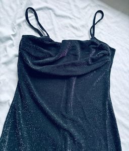 Sparkly Black Mini Dress
