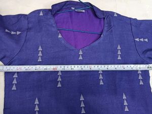 Elegant Purple 🥳👗Printed Kurta