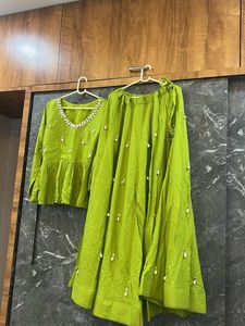 Vibrant Green Lehenga Choli Set