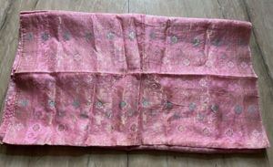 Diwali Sale 🔥30 Yrs Old Pink Organza Saree