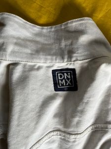 DNMX Denim Blue And White Dress