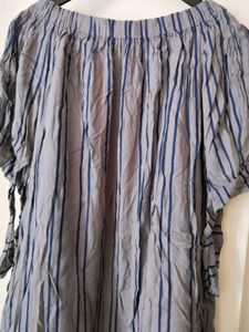 Striped Dress type top with Rose Detail