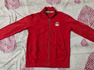 UCB Benetton Red Zip-Up Jacket