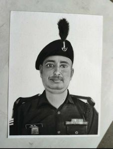 Military Portrait Drawing