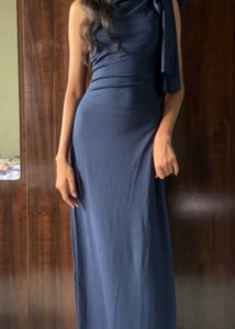 Elegant Navy Blue Maxi Dress