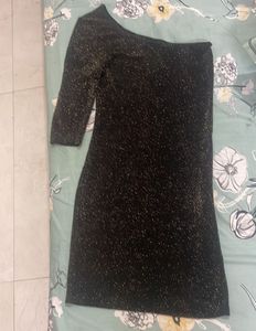 Sparkly One-Shoulder Top