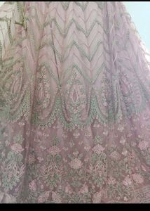 Dusty Rose Embroidered Lehenga Choli Set