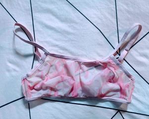 Calvin Klein Pink Marble Sports Bra