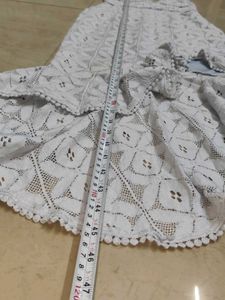 Elegant White Lace Fishtail Dress