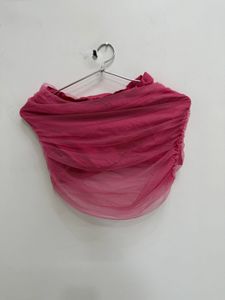 Chic Pink Ruched skirt