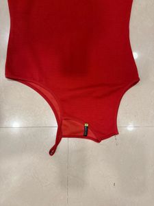 Red One Shoulder Mini Dress