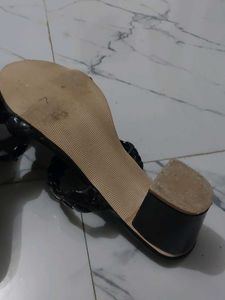 Stylish Black Braided Slides