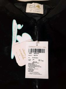 Girls Black Sequin Bomber Jacket