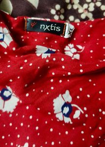 Red Floral Tank Top