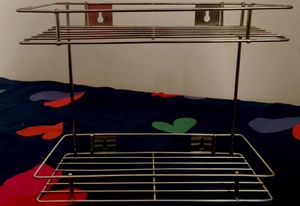 2-Tier Metal Shelf