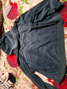 Velour Zip-Up Hoodie