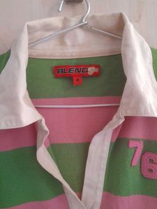 Striped Full Sleeve Rugby Top