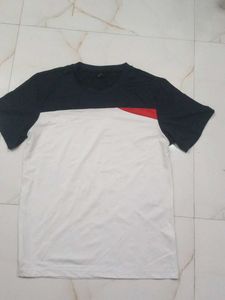 Men's Color Block T-Shirt red colour tshirt