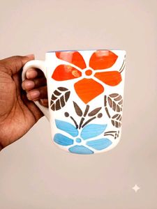 Floral &amp; football Ceramic Mugs (Set of 2 or3 or1)