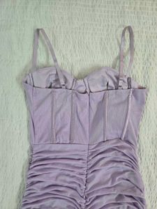 Lilac Ruched Corset Dress bust 34
