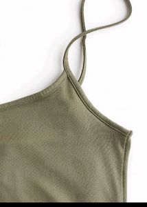 Olive Green Slip Dress