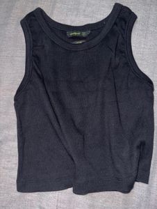 LimeRoad Black Fitted Top