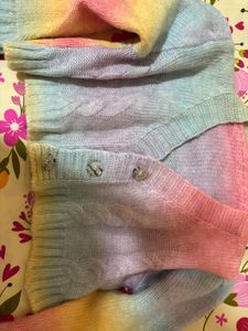 Rainbow Ombre Cardigan 🌈 🧶