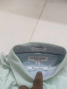Light Green Men's US Polo Shirt