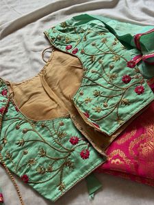 Green Lehenga Choli Set