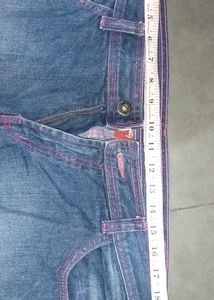 fuelz blue unisex wide leg denim