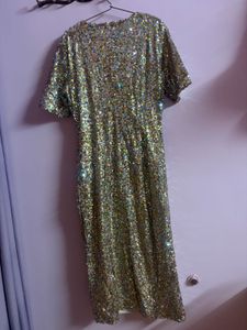 Mango Sparkling Sequin Party Dress