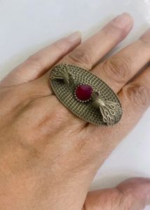 Brass Vintage Peacock Design Ring