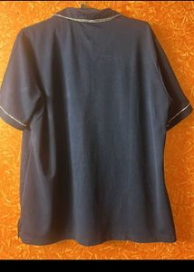 Chic Navy Blue Polo T-Shirt