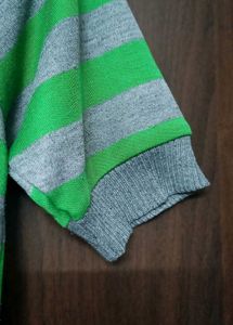 Retro Striped V-Neck Tee