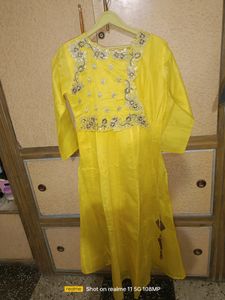 Very Beautiful Turmeric Yellow Colour Kurta 😍😍🫶