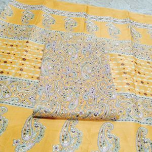 Flower Printed Pashmina Suit