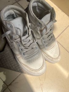 White High-Top Sneakers